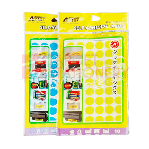 ASTAR FL0018-YW FLUO.SELF-ADHESIVE LABELS