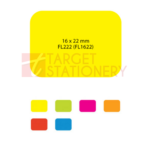 ASTAR FL1622-YW FLUO.SELF-ADHESIVE LABELS