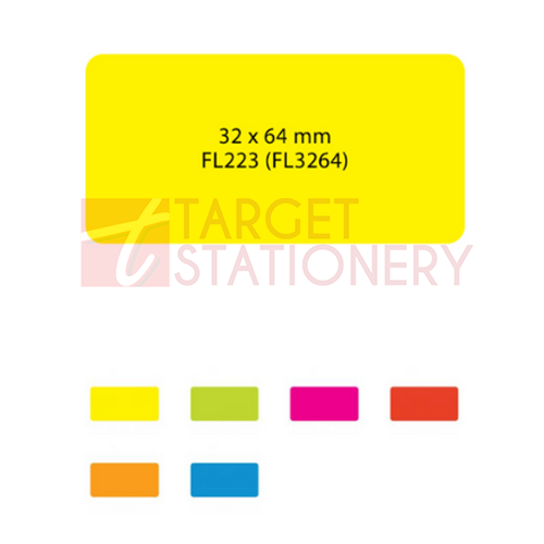 ASTAR FL3264 FLUO.SELF-ADHESIVE LABELS