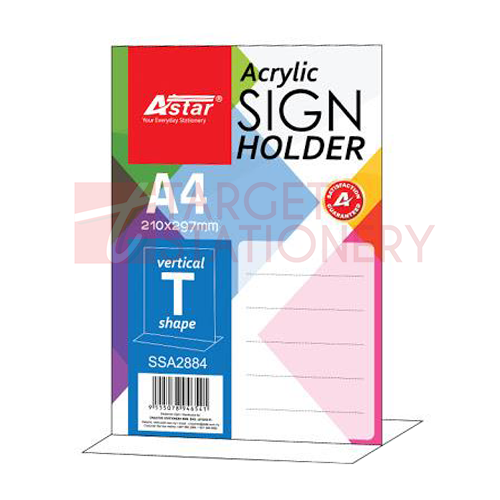 ASTAR SSA2884 ACRYLIC SIGN HOLDER