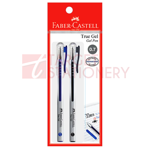 F.C 243804 GEL PEN TRUE GEL-BLACK+BLUE 2S target