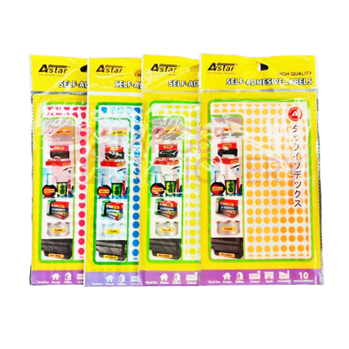 ASTAR FL0016-YW FLUO.SELF-ADHESIVE LABELS
