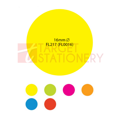 ASTAR FL0018-YW FLUO.SELF-ADHESIVE LABELS