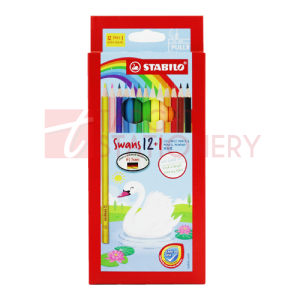 STABILO SWANS 12+1 COLOUR PENCIL 13S