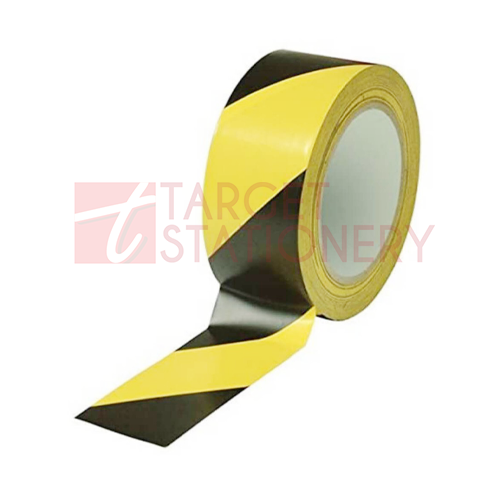 48MM X 30M PVC FLOOR MARKING TAPE BK/YW