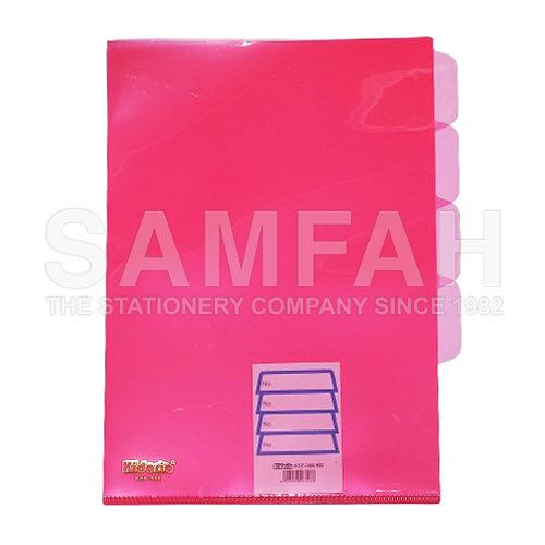 ASTAR 4-LAYER A4 SIZE L SHAPE HOLDER FILE RED