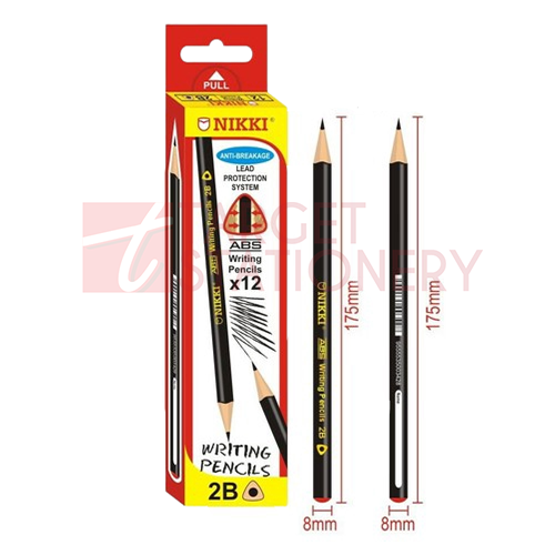 NIKKI 2B ABS WRITING PENCIL 12S