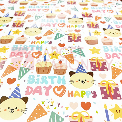 J6198 PRESENT PAPER-BIRTHDAY 3 target