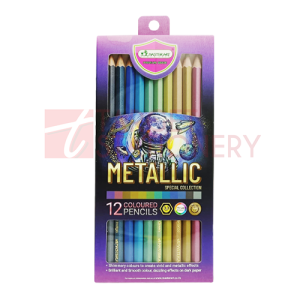 MASTERART METALLIC COLOURED PENCILS 12S