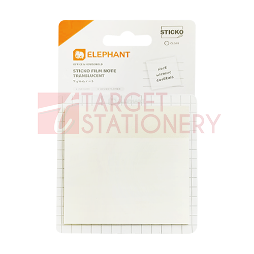 ELEPHANT TRANS. STICK NOTE 3×3