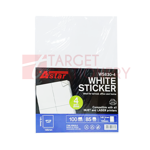 ASTAR WS830-4 WHITE STICKER