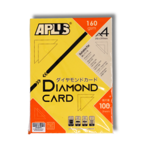 APLUS A4 160GSM DIAMOND CARD 200 GOLD 100S