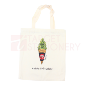 SAMS CANVAS TOTE BAG ICE-CREAM MATCHA